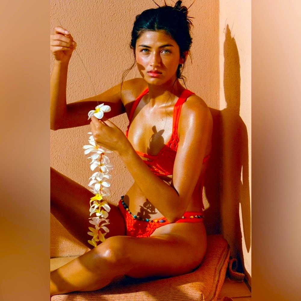 Indah Koh top and Samui bottoms in blaze